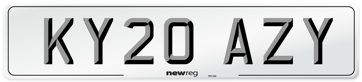 KY20 AZY Number Plate from New Reg